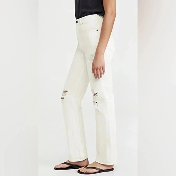 SLVRLAKE London White Destructed Jeans - Picture 2 of 15